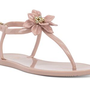 Vince Camuto Chic Floral Women's Sandals Peony Skin Tone sz 8.5 like new